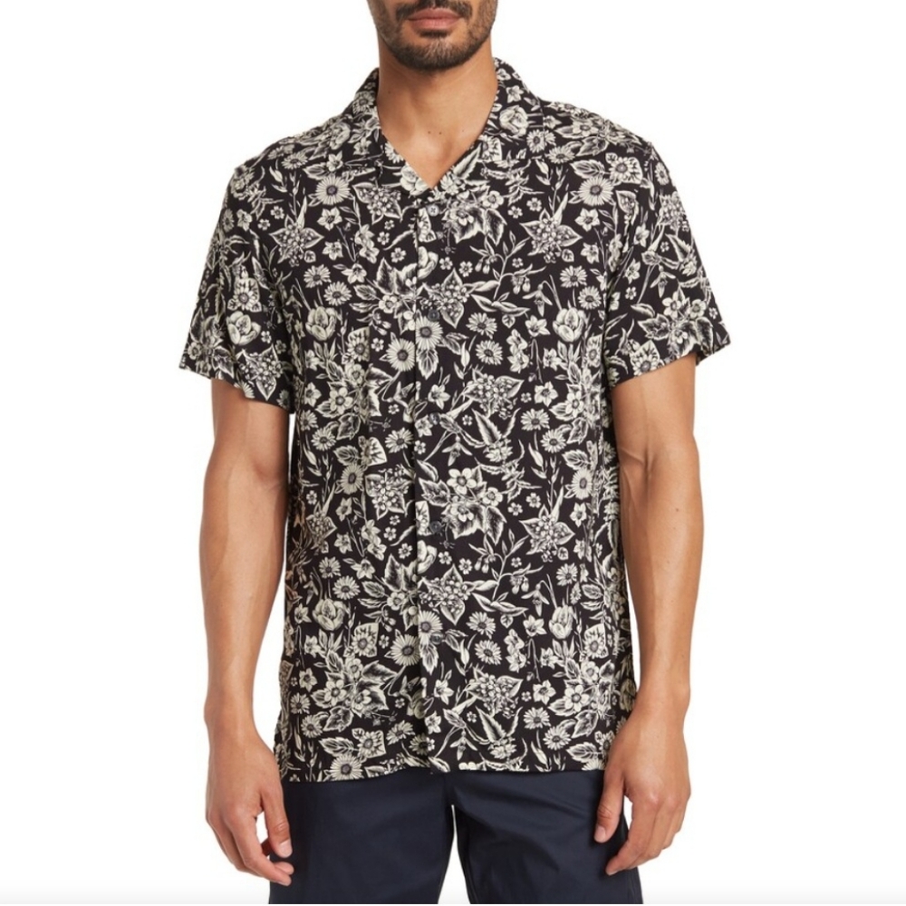 Slate & Stone Floral Short Sleeve Camp Shirt